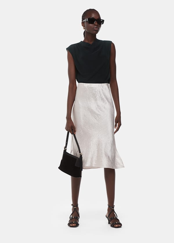 Black Textured Sleeveless Tank