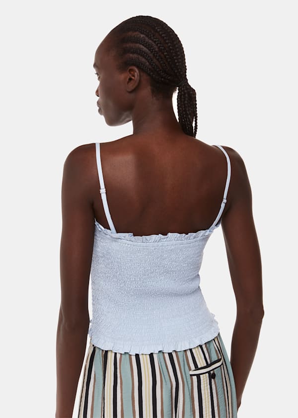 Blue Louisa Textured Top