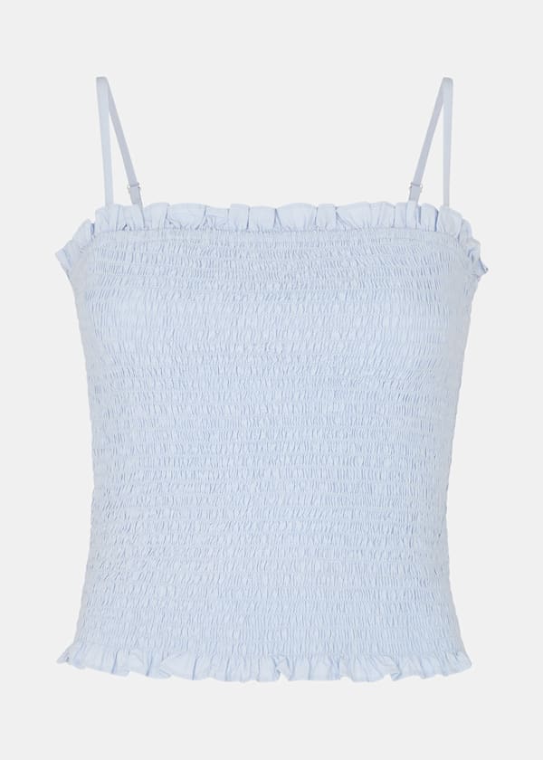 Blue Louisa Textured Top
