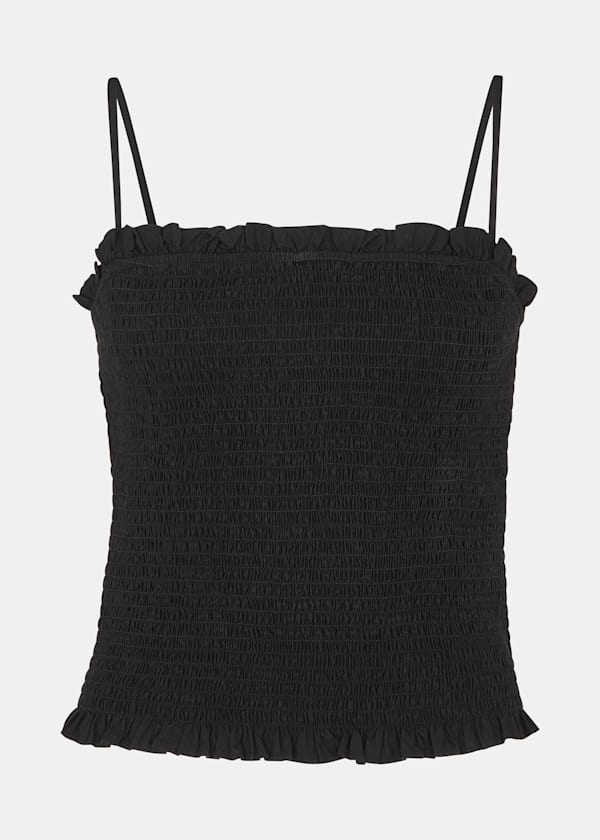 Black Louisa Textured Top