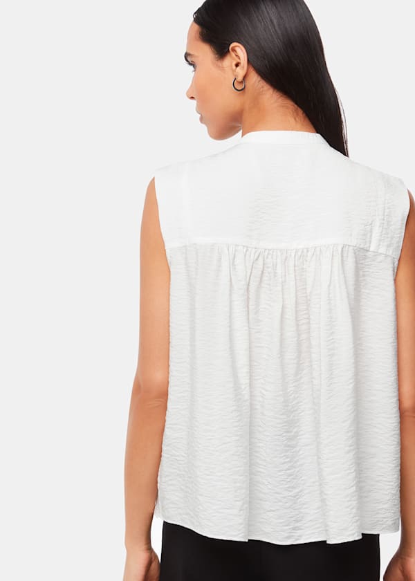 Ivory Frankie Sleeveless Blouse