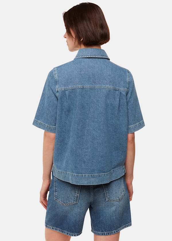 Jade Short Sleeve Denim Shirt