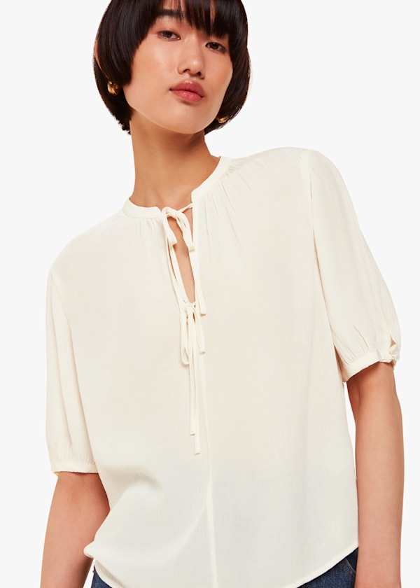 Jessie Tie Front Blouse