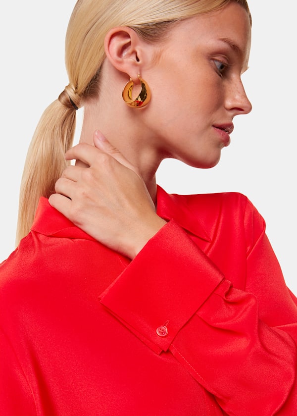 Red Ultimate Silk Shirt