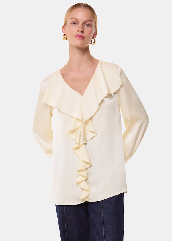 Ivory Kika Frill Top