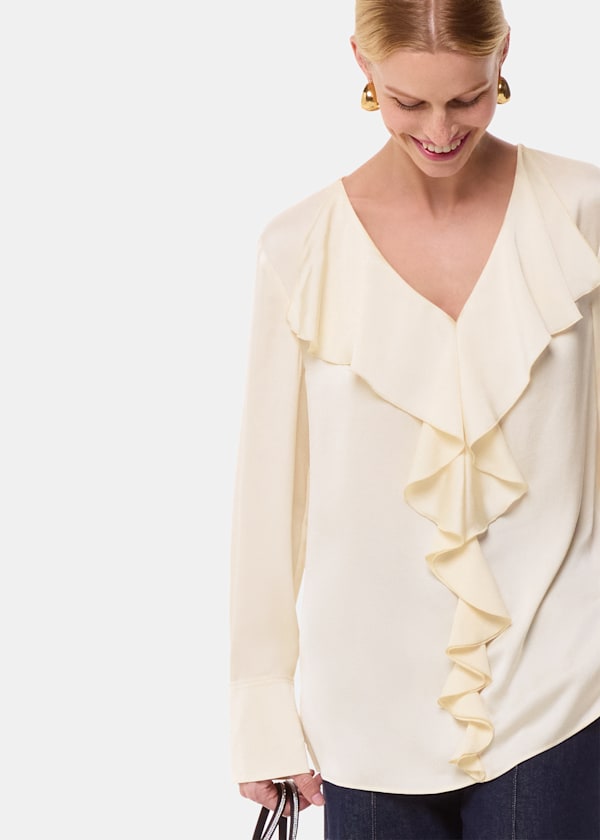Ivory Kika Frill Top