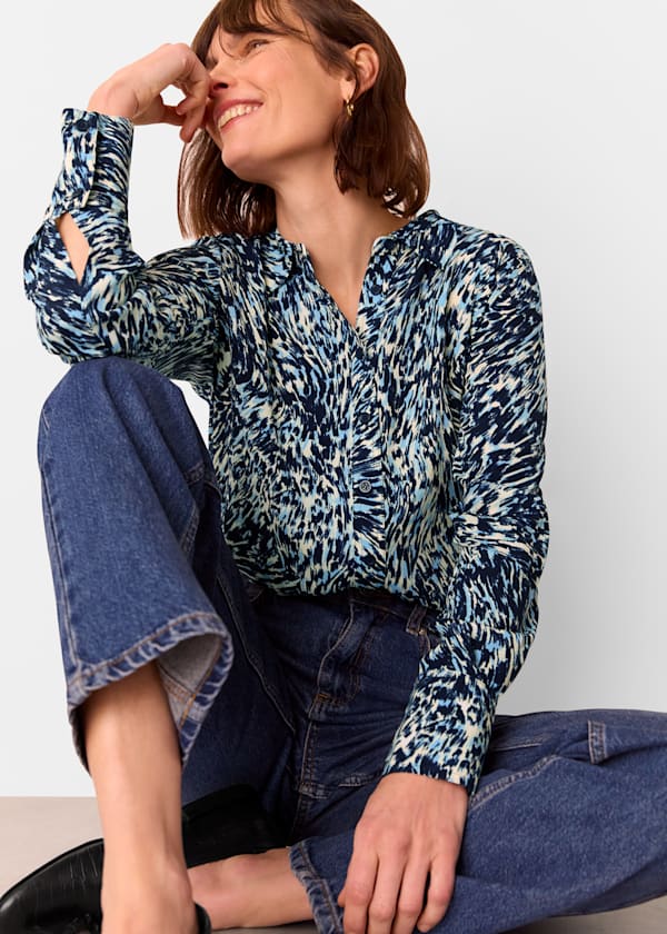 Leopard Swirl Print Shirt