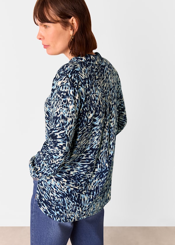 Leopard Swirl Print Shirt
