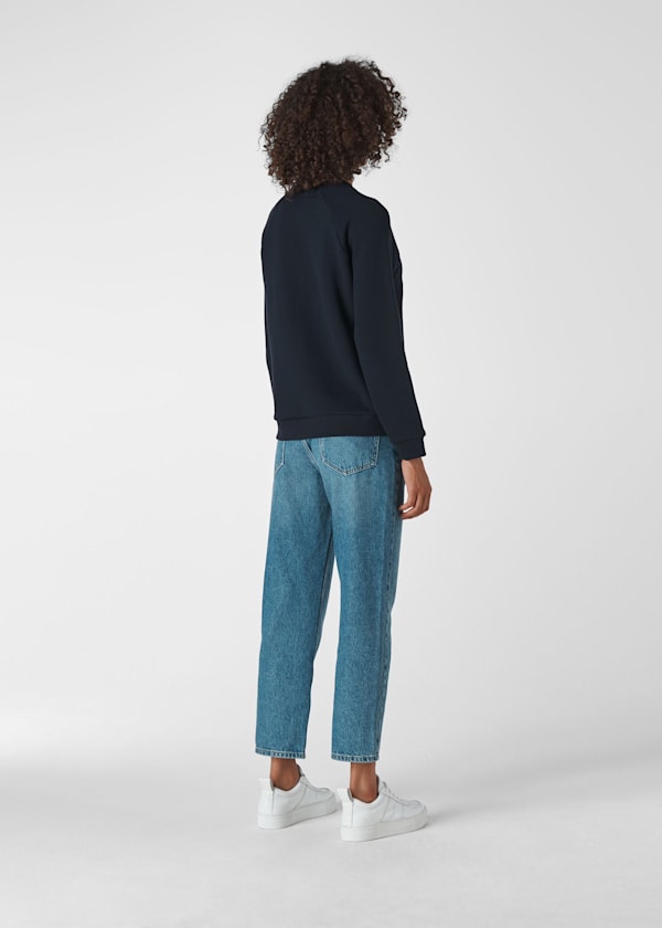 Navy Je Ne Sais Pas Logo Sweatshirt
