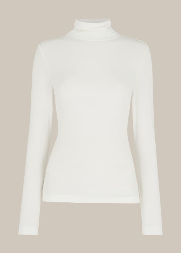 Ivory Essential Polo Neck