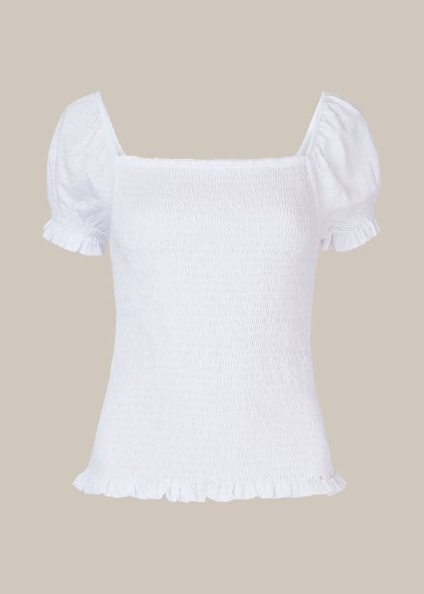 Bex Rouched Frill Top