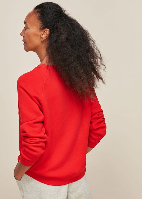 Red Cest Chic Logo Sweatshirt