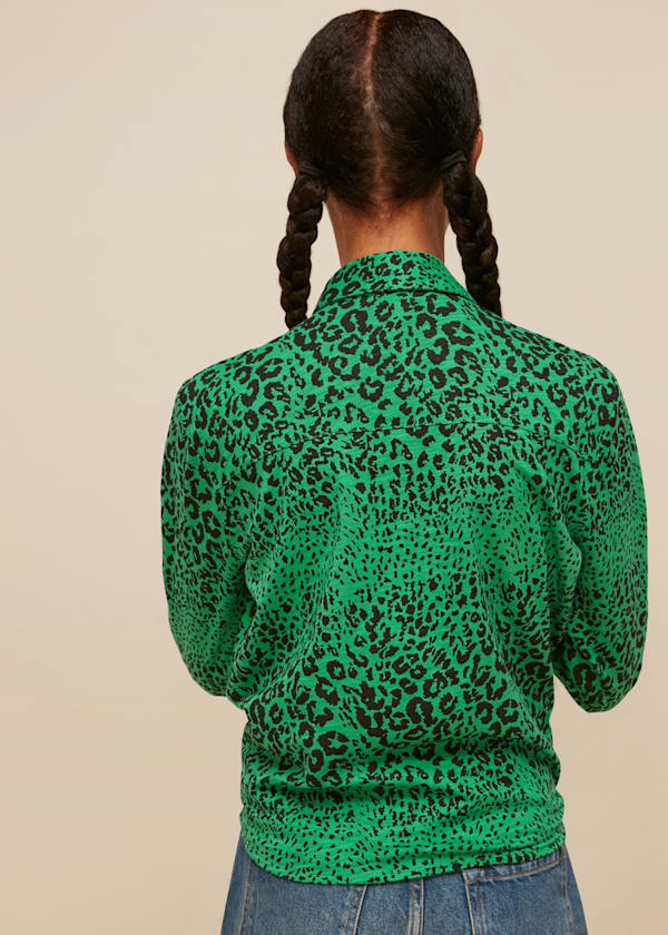 Multicolour Speckled Animal Tie Shirt