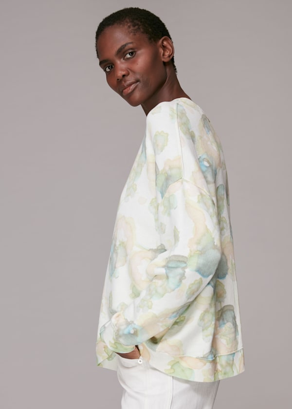 Multicolour Watercolour Sweatshirt