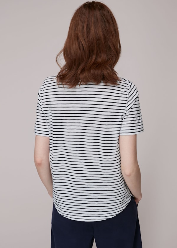 Navy Emily Ultimate Stripe TShirt