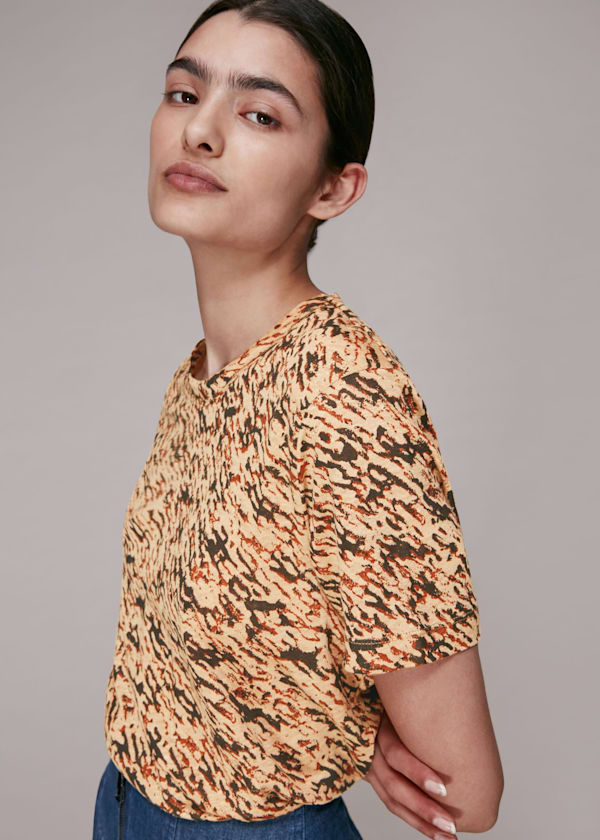 Multicolour Bark Ultimate Linen T-Shirt