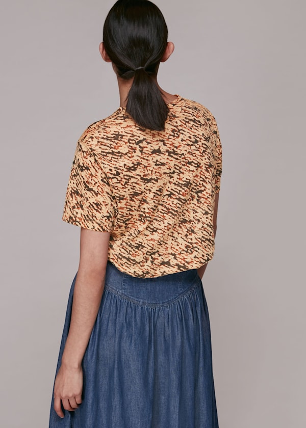 Multicolour Bark Ultimate Linen T-Shirt
