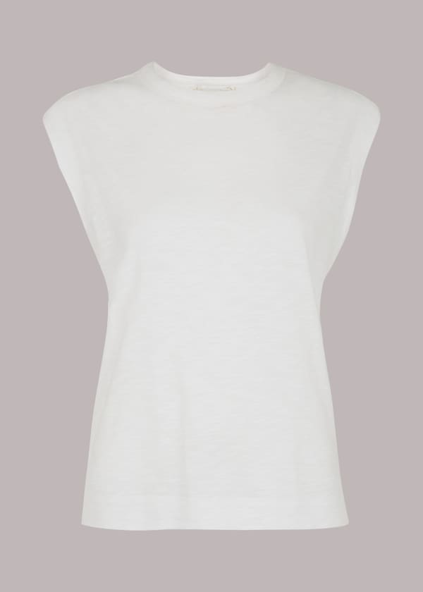 White Easy Muscle Vest