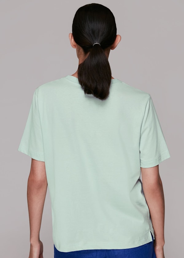 Pale Green Nurture Nature T Shirt