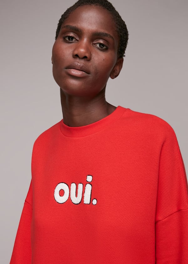 Red Oui Logo Sweat