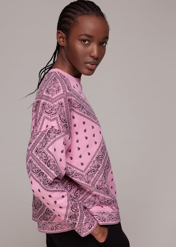 Bandana Printed Sweatshirt