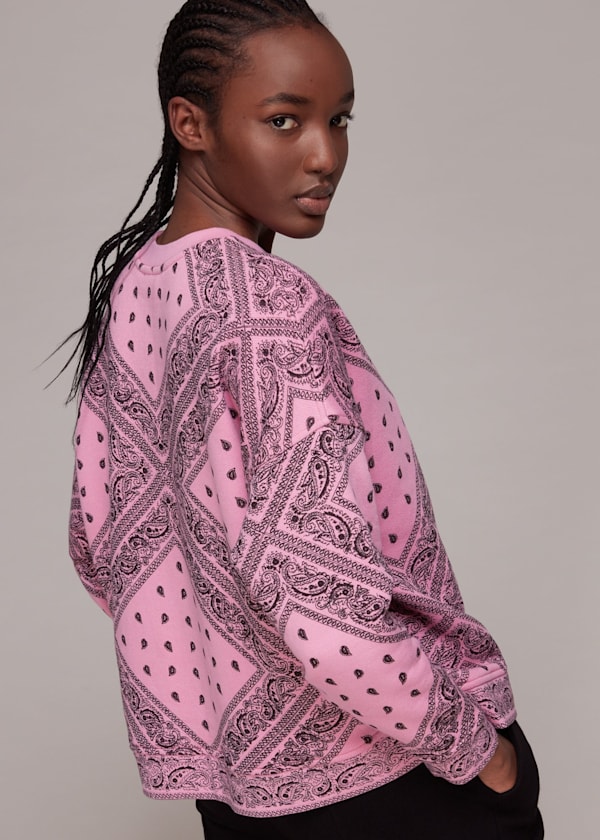 Multicolour Bandana Printed Sweatshirt