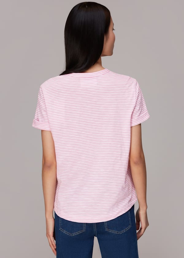 Pink Emily Ultimate Stripe TShirt