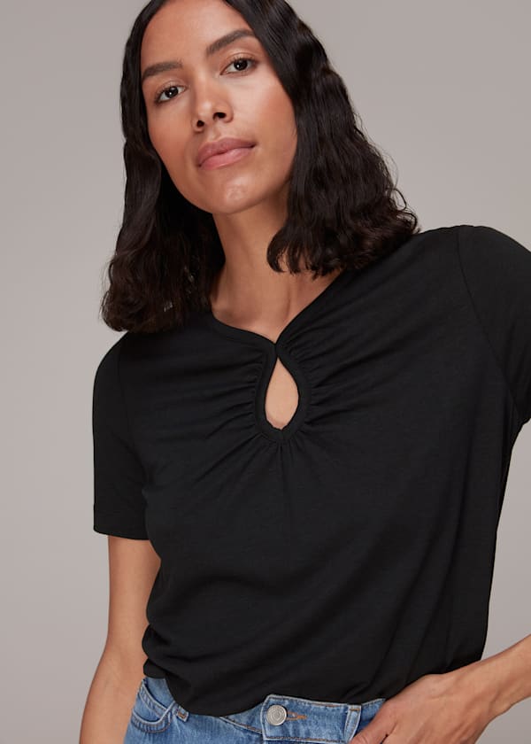 Black Kirby Keyhole Tshirt