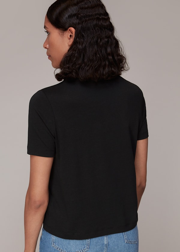 Black Kirby Keyhole Tshirt