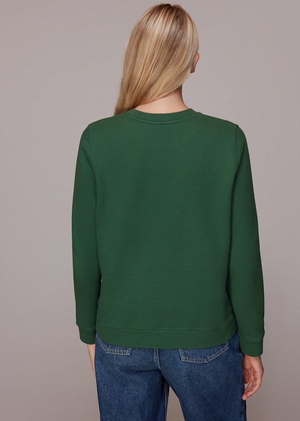 Dark Green Joie Logo Sweatshirt