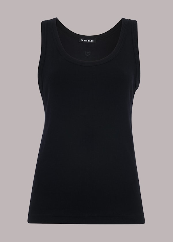 Black Ultimate Scoop Rib Vest