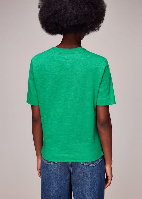 Green Rosa Double Trim Tee