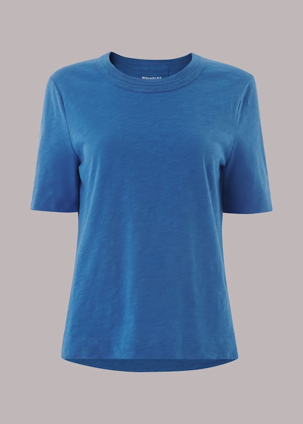 Blue Rosa Double Trim T Shirt