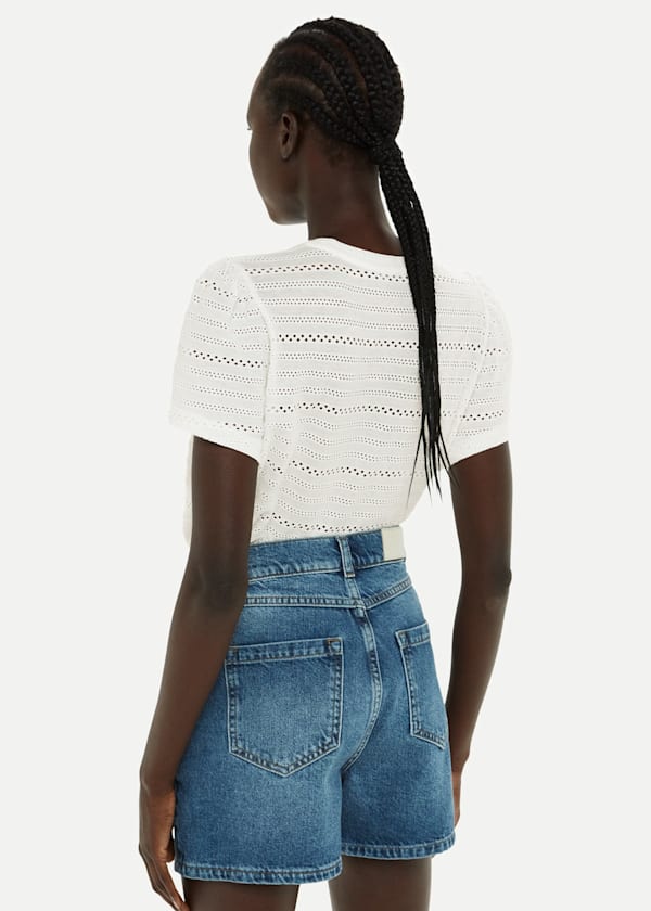 Ivory Broderie Top