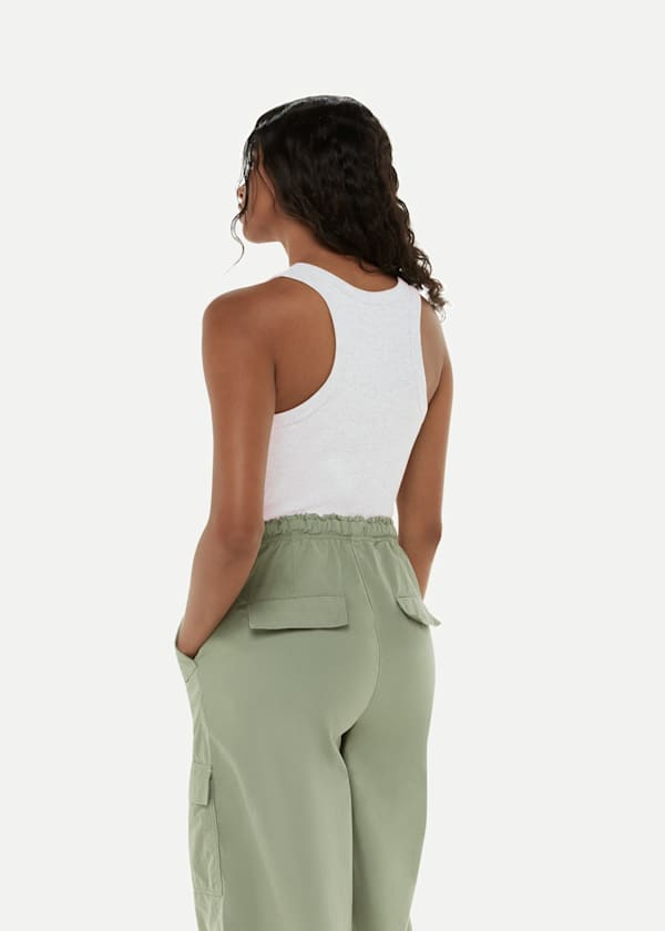 Grey Ultimate Ribbed Scoop Vest