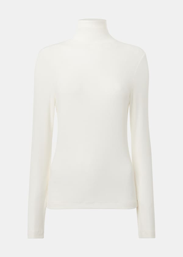 Ivory Essential Ribbed Polo