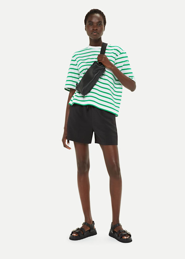 Green Stripe Short Sleeve T-shirt