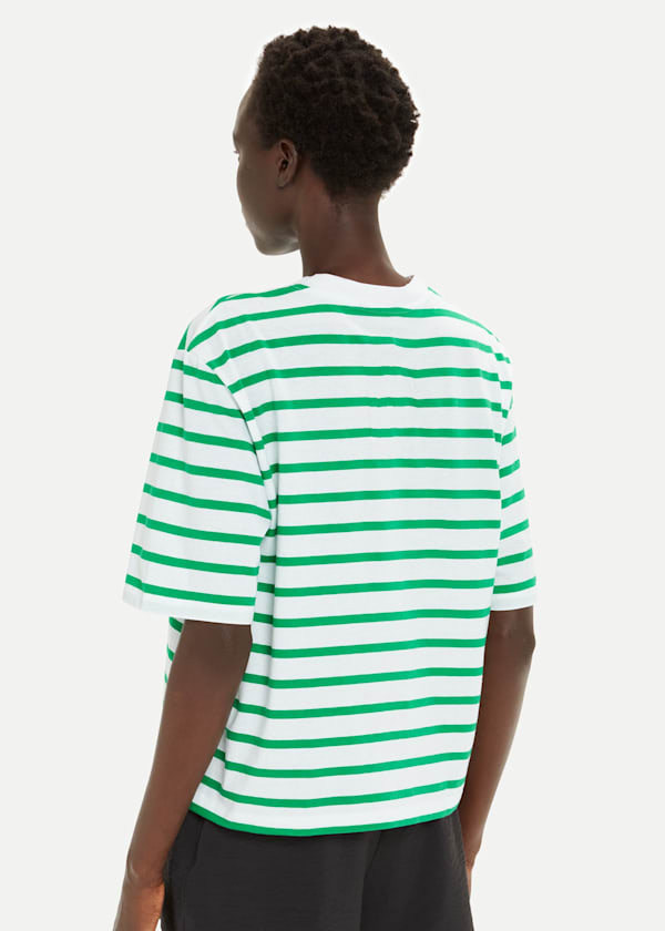 Green Stripe Short Sleeve T-shirt