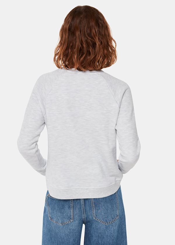 Grey Marl Silverlake Logo Sweat