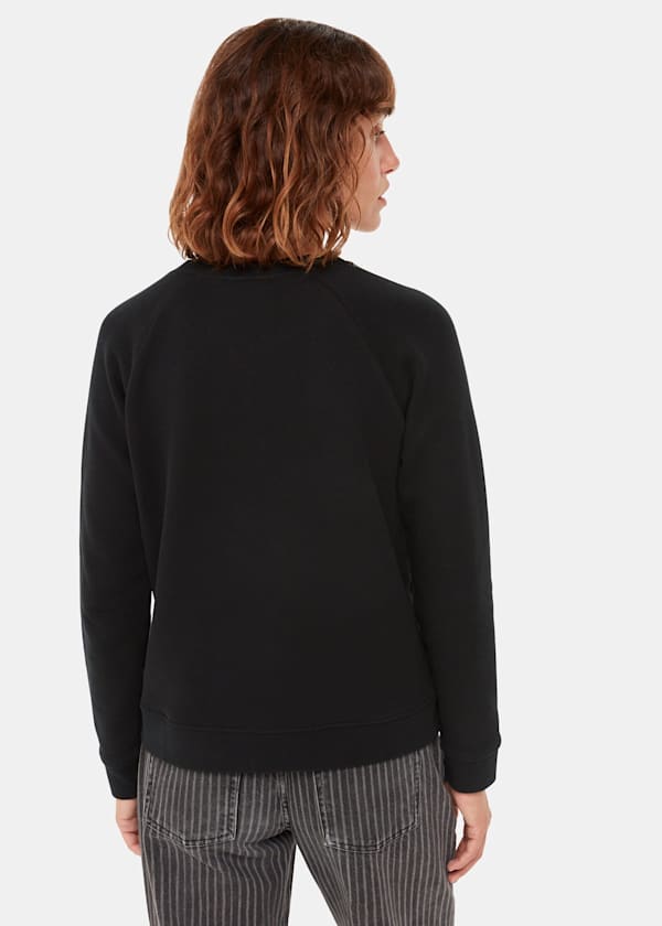 Black Williamsburg Logo Sweat