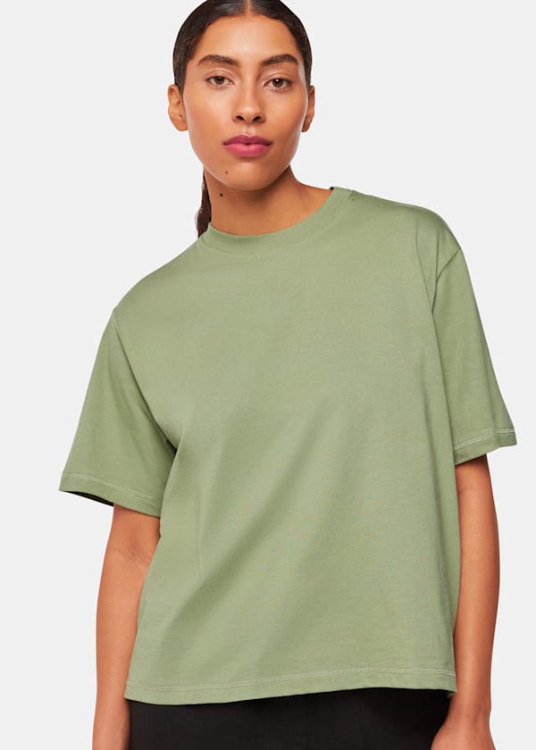 Khaki Relaxed Tee