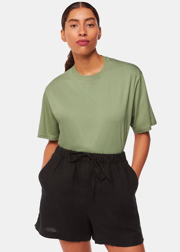 Khaki Relaxed Tee