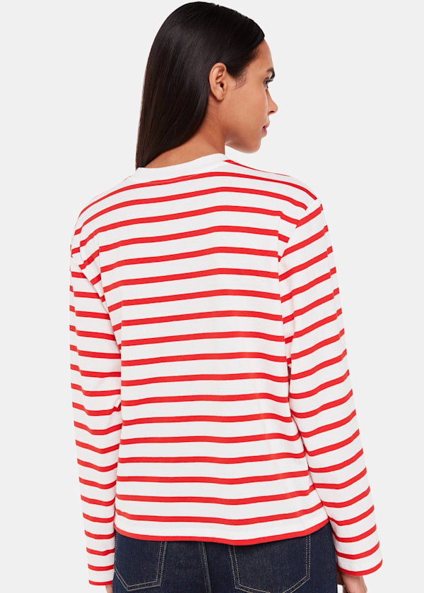 Red Stripe Cotton Top