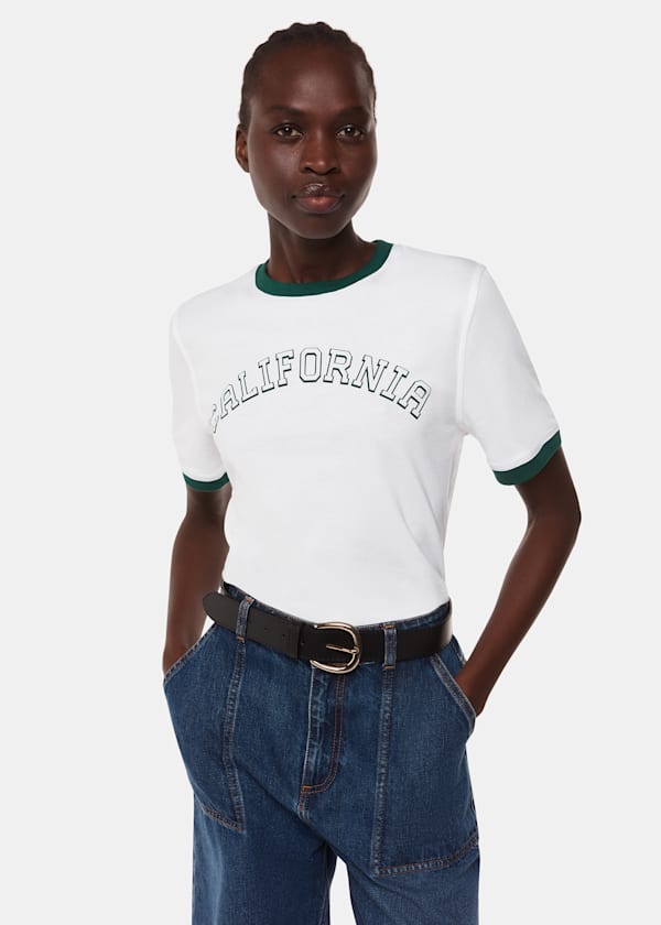 White California Logo Tee