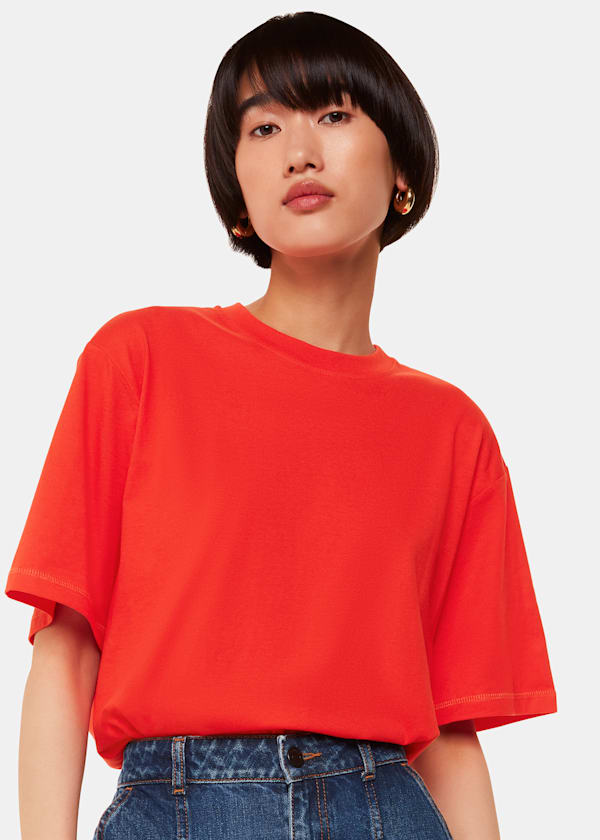 Red Relaxed Tee