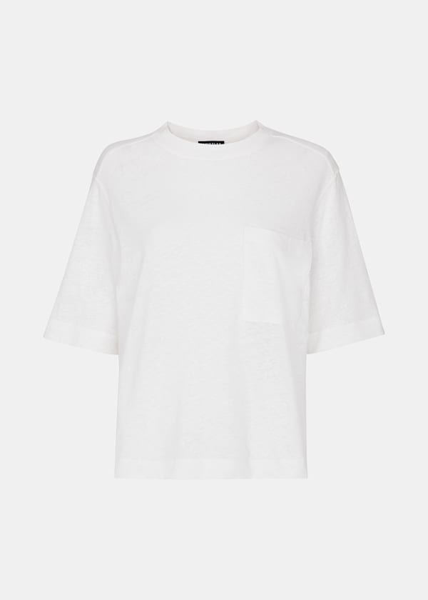 White Linen Pocket Blend Tee