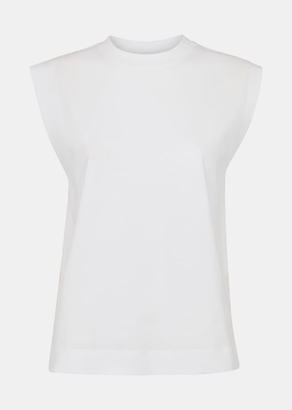 White Edie Sleeveless Vest