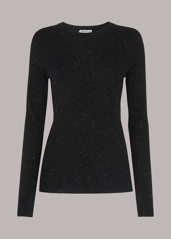Black Annie Sparkle Knit