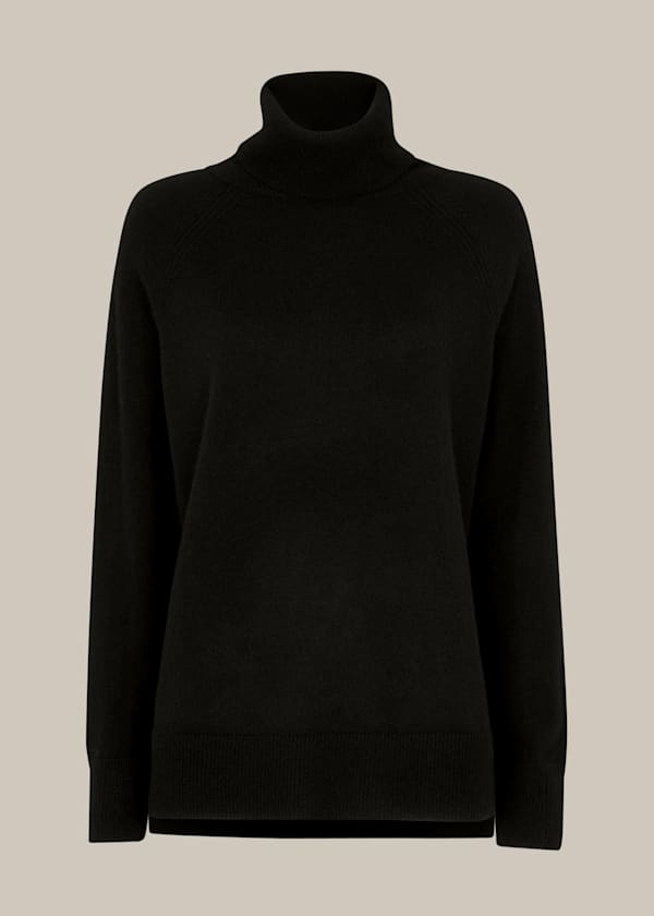 Cashmere Roll Neck Knit