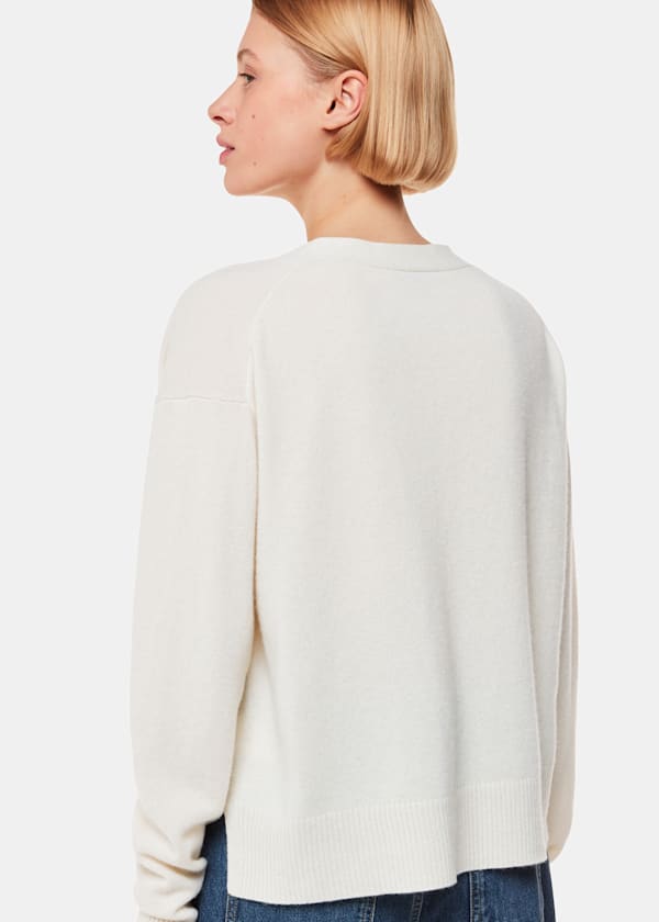 Ivory Cashmere Cardigan